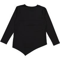 Ava and Lu Black Asymmetrical Tee