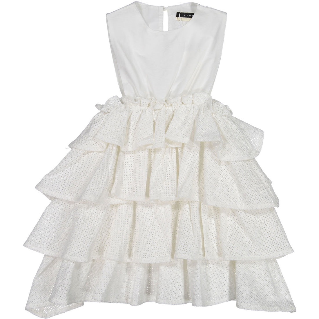 ROWE Cream Eyelet Layered Jumper