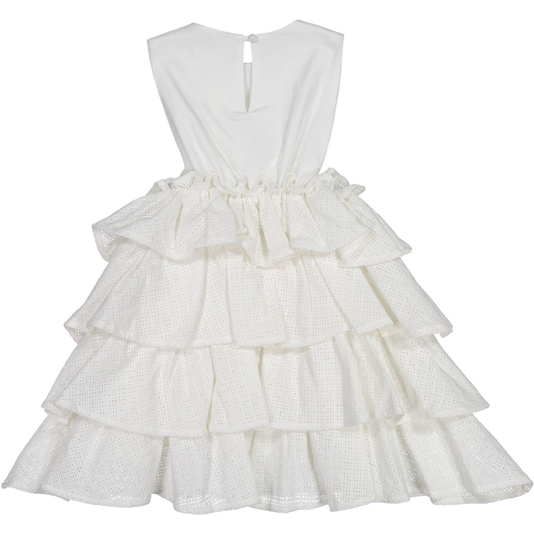 ROWE Cream Eyelet Layered Jumper