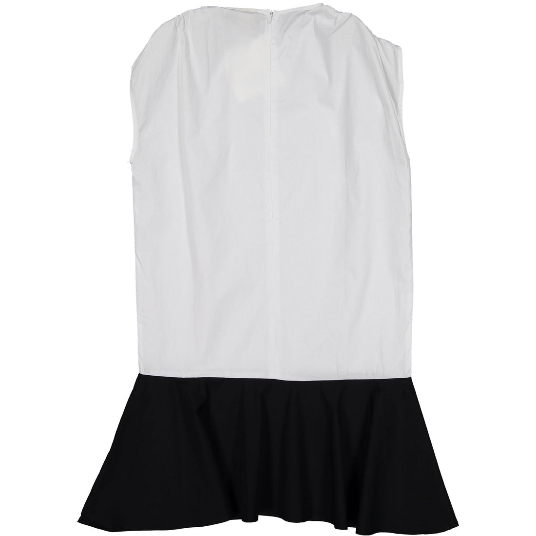 A4 White Bubble Dropwaist Dress