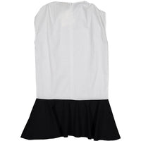 A4 White Bubble Dropwaist Dress