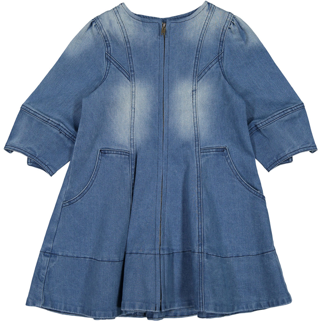 ROWE Washed Denim Zip Dress