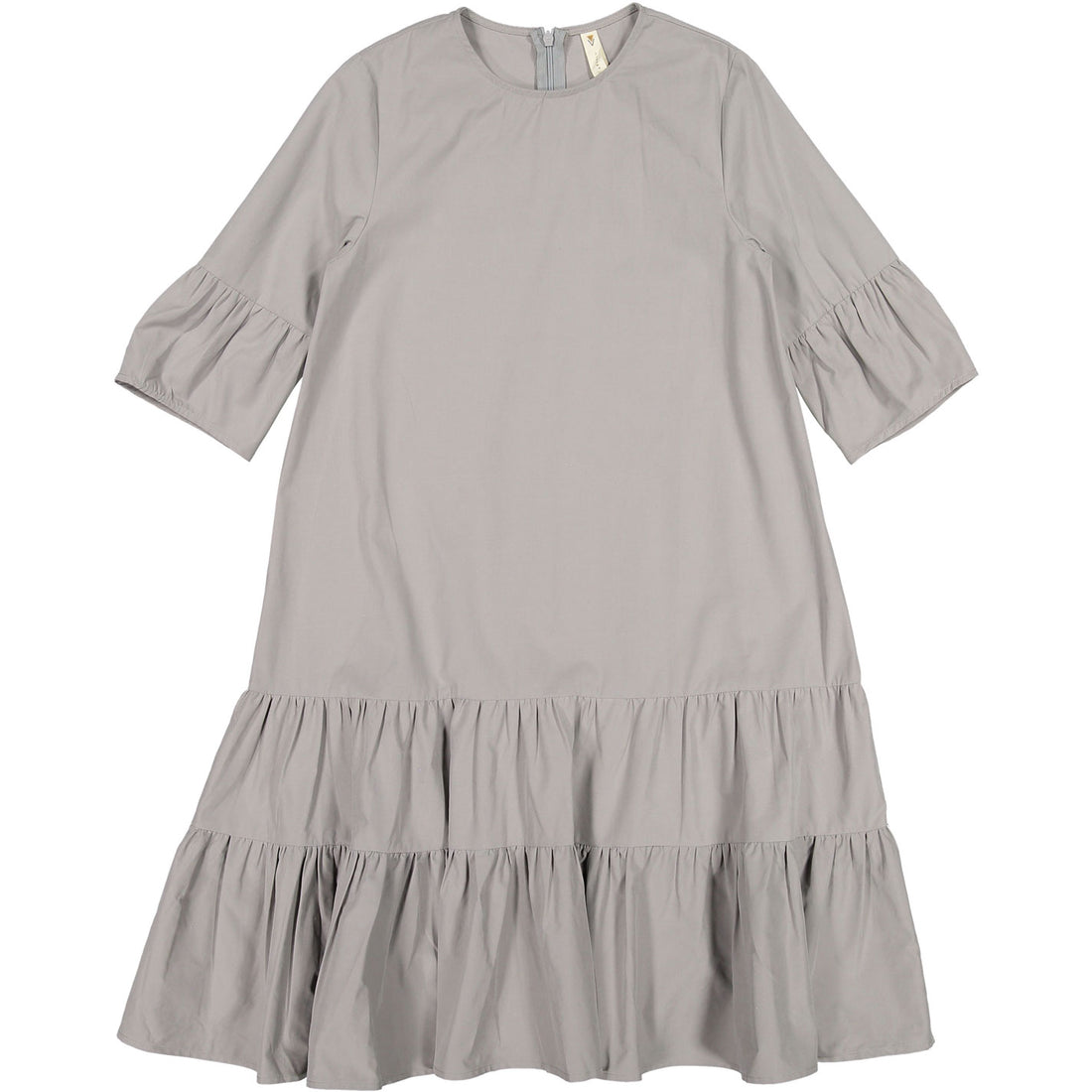 Ava and Lu Grey Dropwaist Tiered Dress