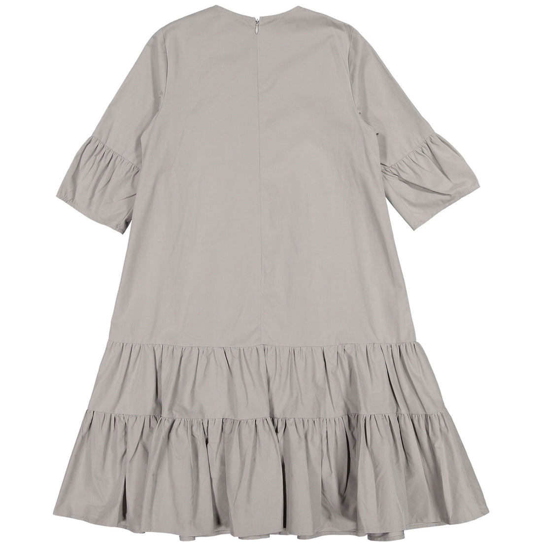 Ava and Lu Grey Dropwaist Tiered Dress