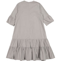 Ava and Lu Grey Dropwaist Tiered Dress