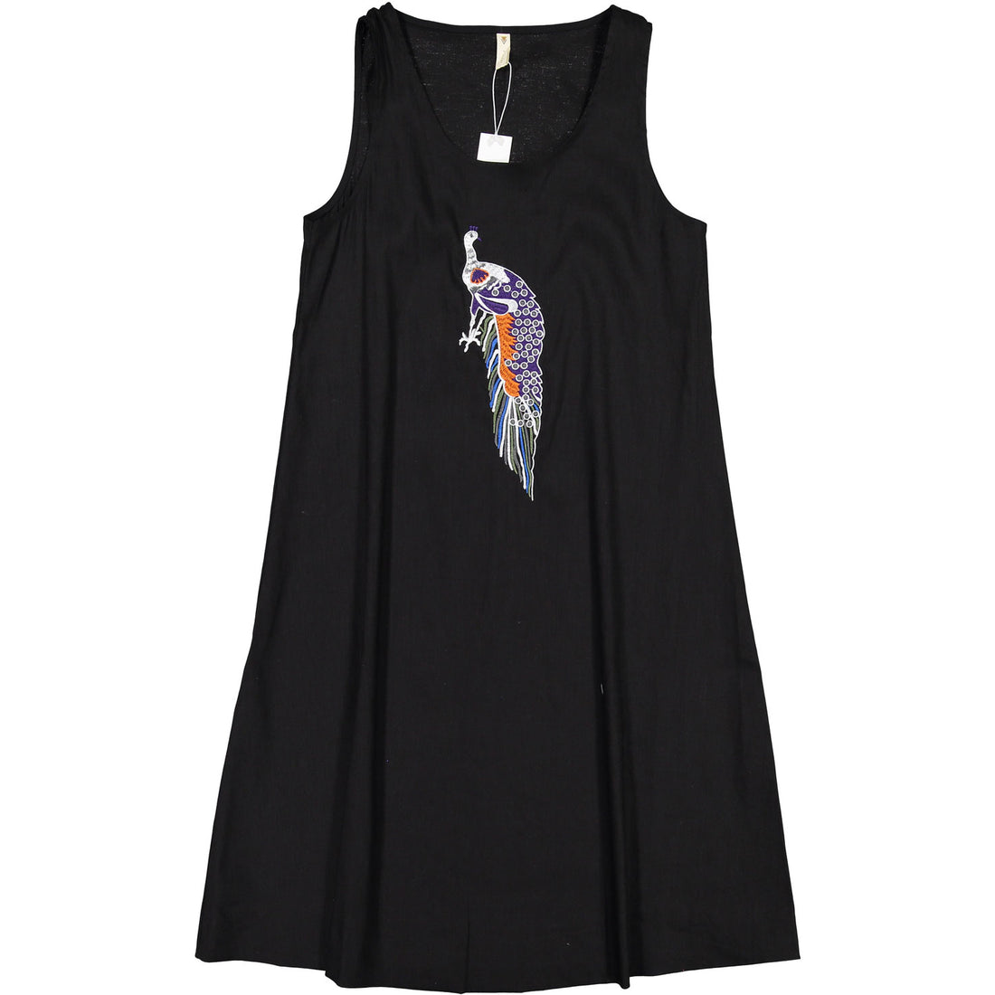 Ava and Lu Black Peacock Embroidered Jumper