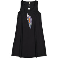 Ava and Lu Black Peacock Embroidered Jumper