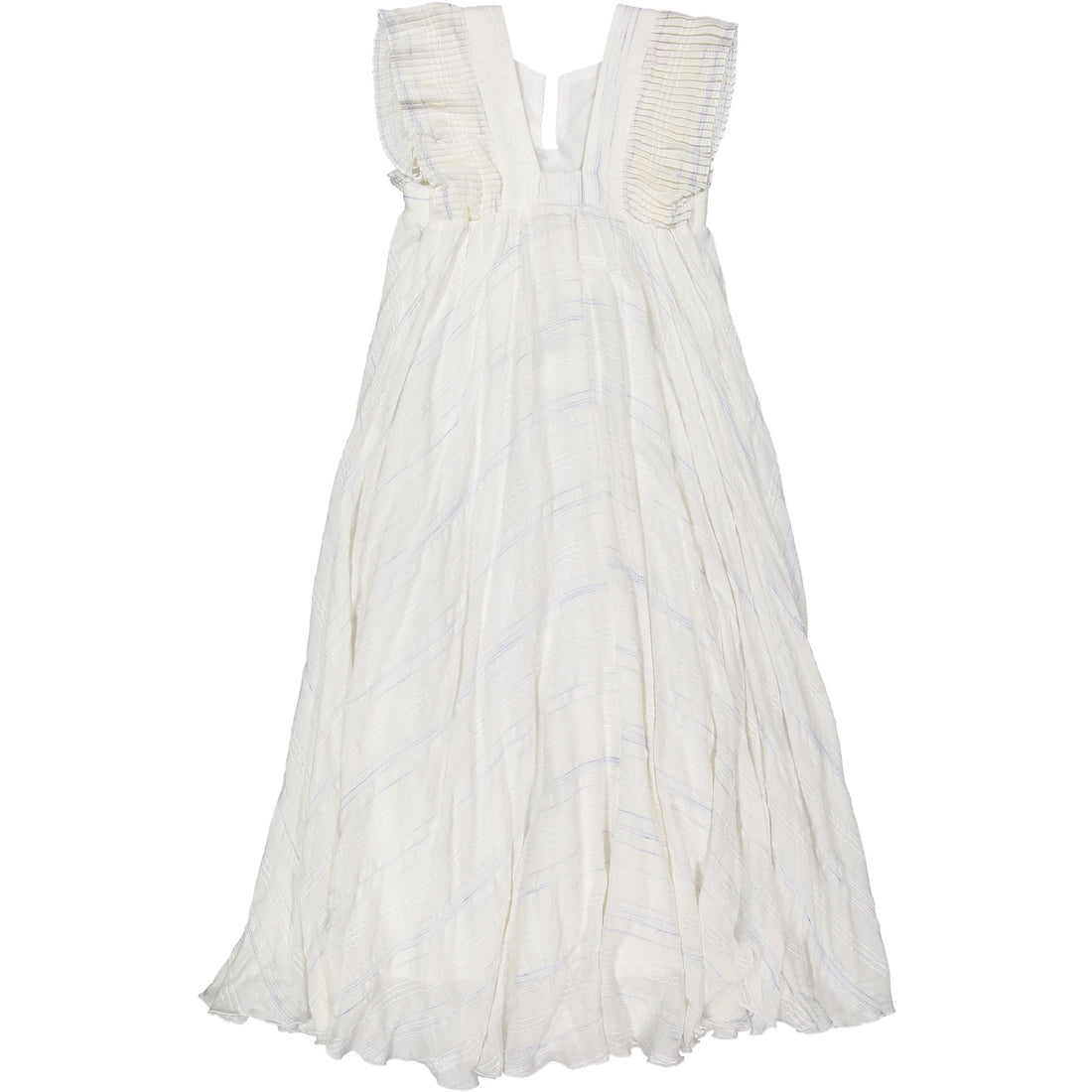 A4 Cream Pleats Maxi Dress