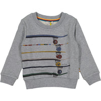 Paul Smith Junior Grey Skateboard Stripe Sweatshirt