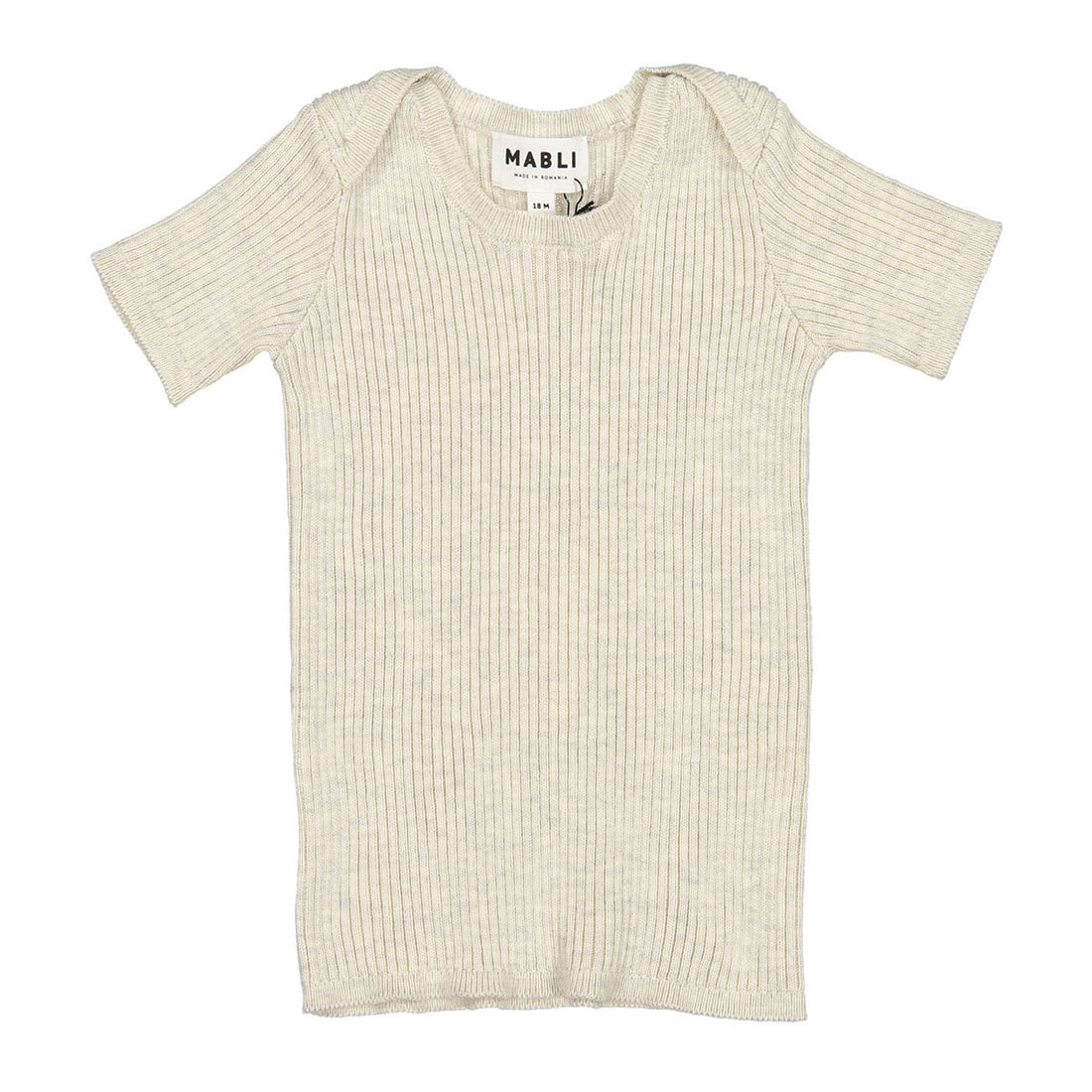 Mabli Ecru Tesni Skinny Rib Tee