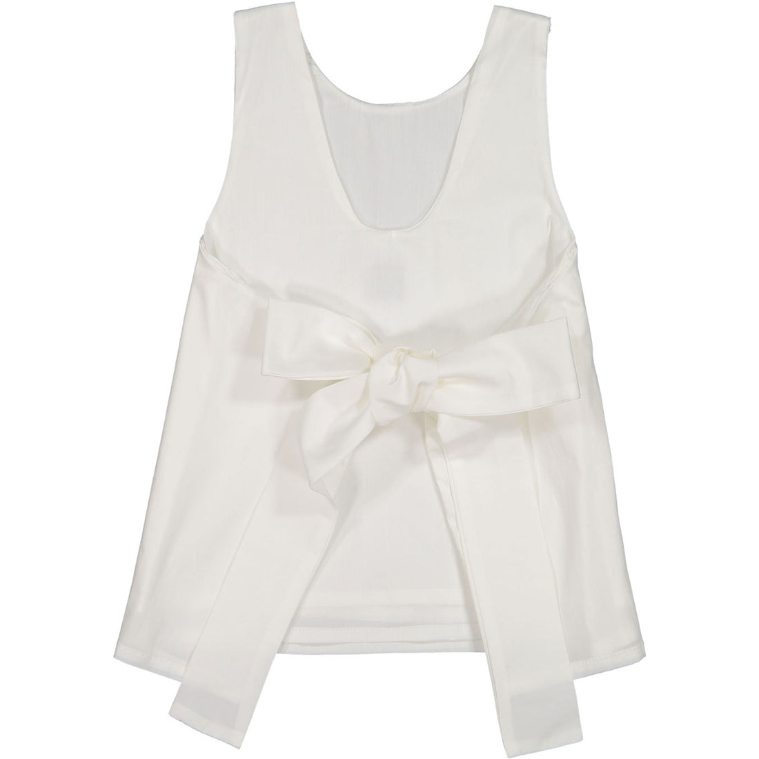 Orimusi Cream Wrap Tie Blouse