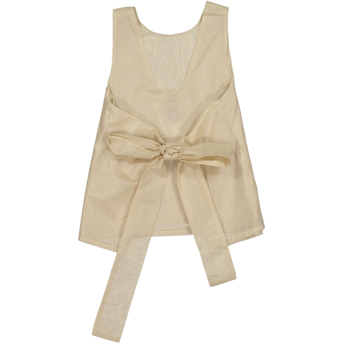 Orimusi Gold Wrap Tie Blouse