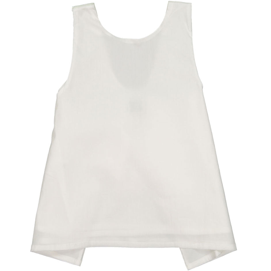 Orimusi Cream Wrap Tie Blouse