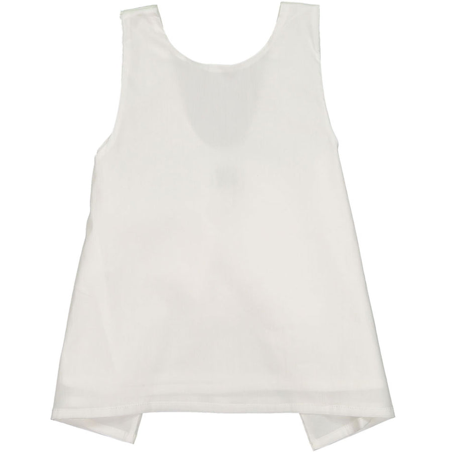 Orimusi Cream Wrap Tie Blouse