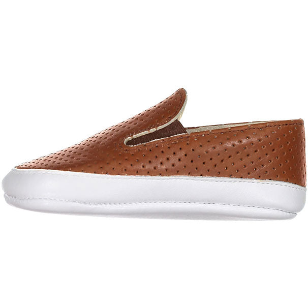 Pepe Brown Open Dots Baby Shoes