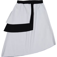 Gayalab Leather Effect Asymmetrical Skirt