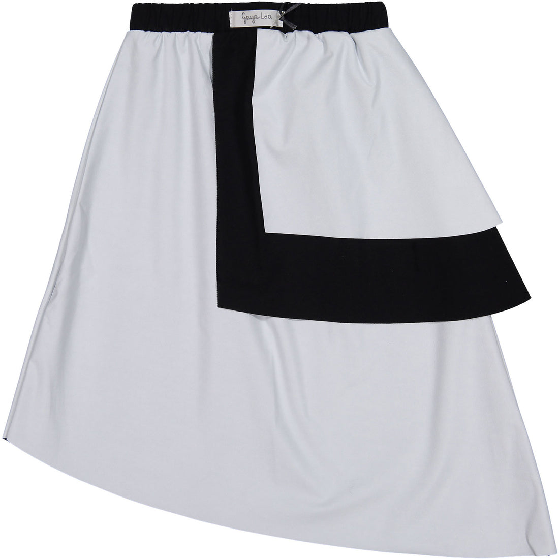 Gayalab Leather Effect Asymmetrical Skirt