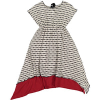 Gayalab Irregular Knitted Stripes Dress