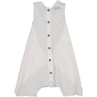 Gayalab White Pois Manta Jumpsuit