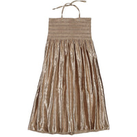 Essence Gold Crushed Velvet Sundress