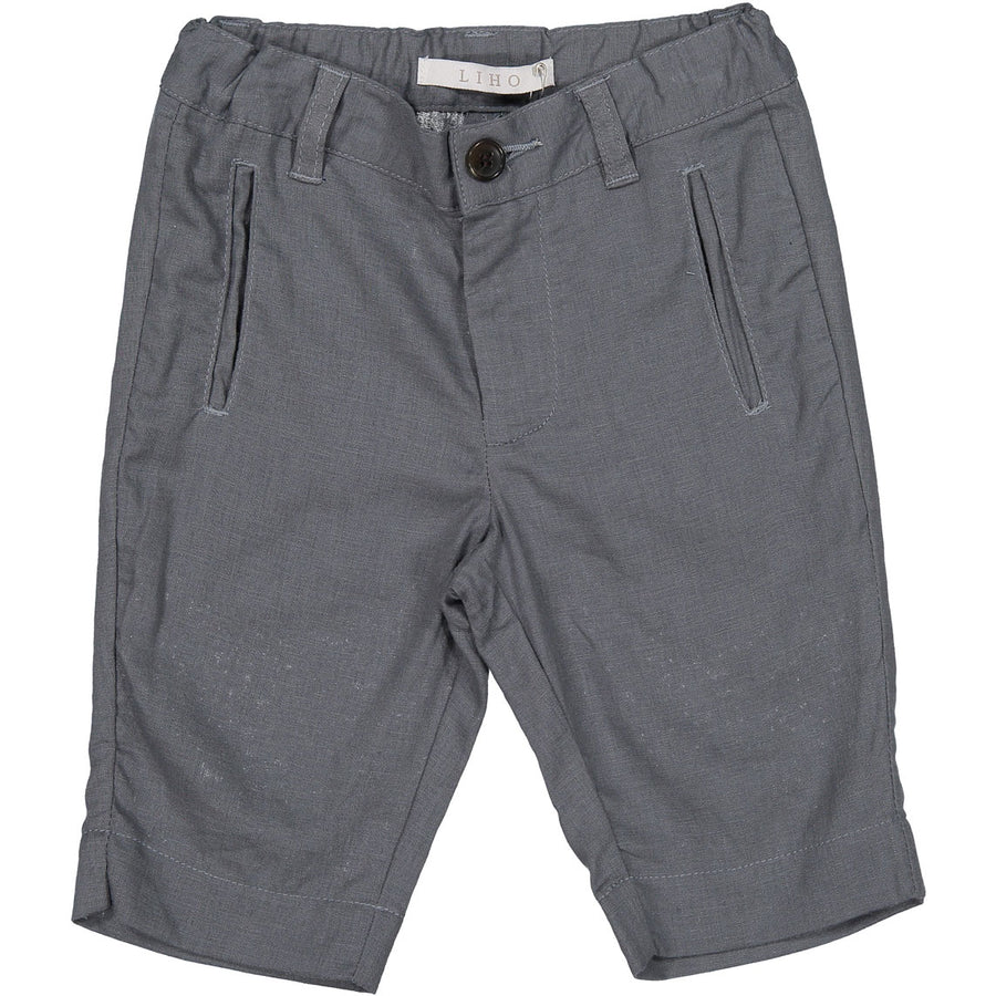 Liho Steel Grey Linen Hope Shorts