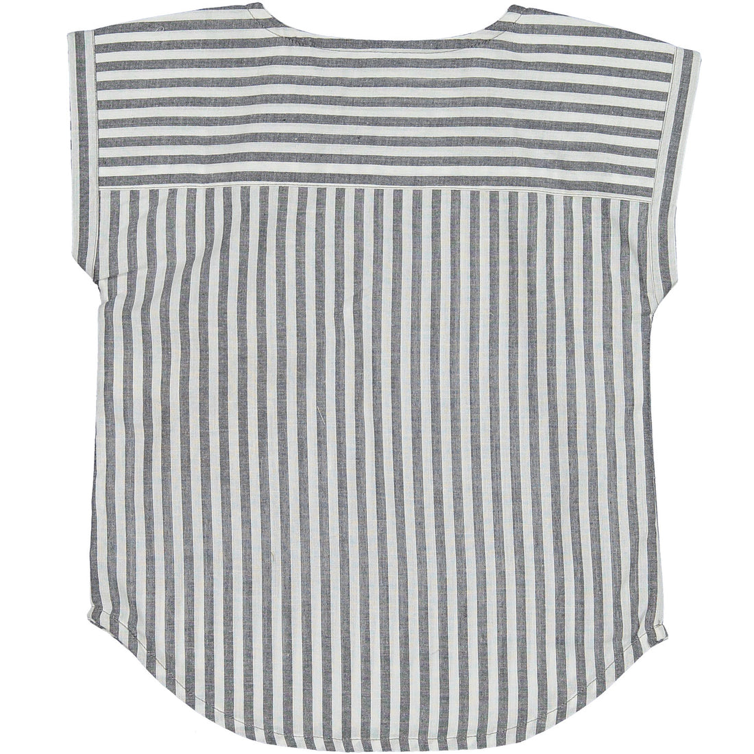 Marin + Morgan Tin Grey Stripe Baby Mason Tunic