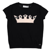 Sonia Rykiel  Black Crown Knit Sweater