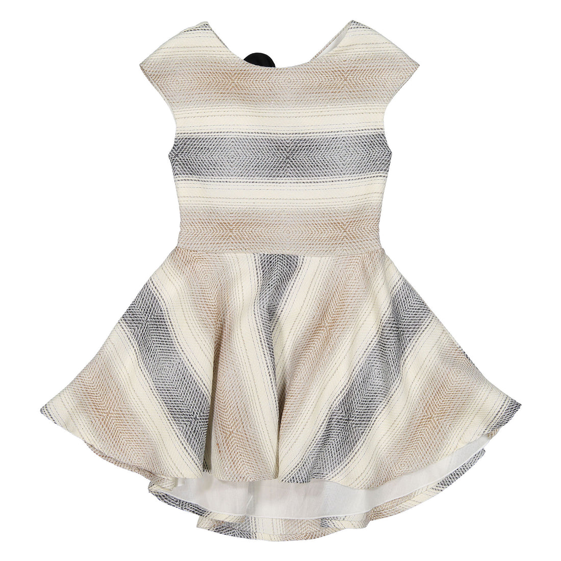 Nueces  Lurex Print Open Back Dress