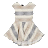 Nueces  Lurex Print Open Back Dress