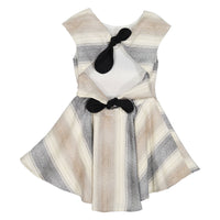 Nueces  Lurex Print Open Back Dress