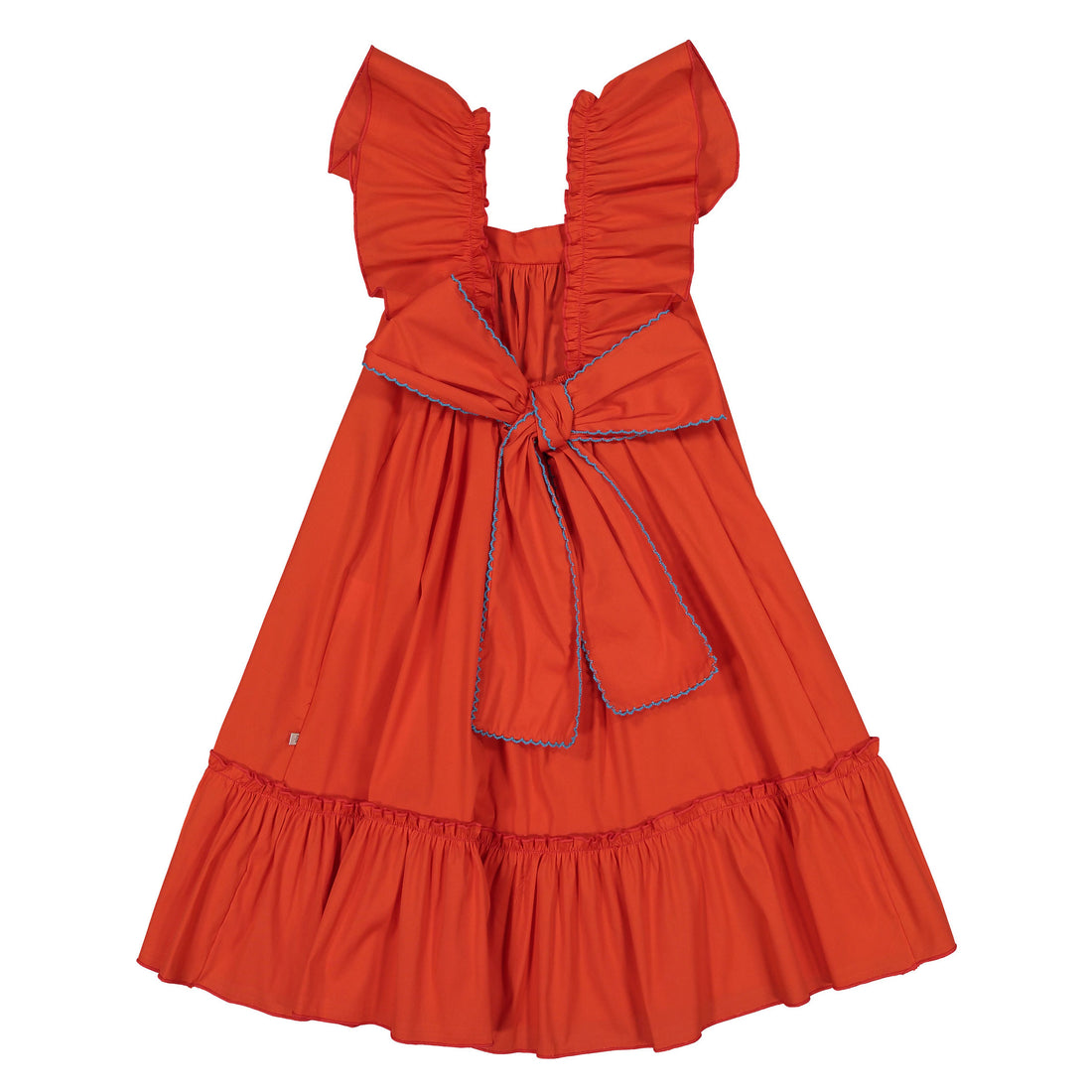 Nueces Red Ruffle Dress