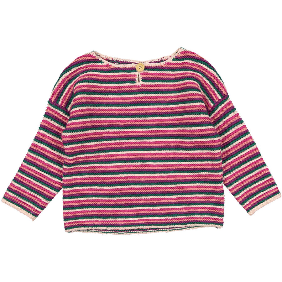 Bonton Striped Chunky Sweater