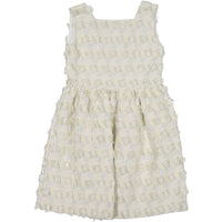 Nueces  Cream Tweed Square Party Dress