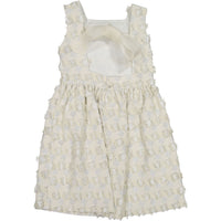 Nueces  Cream Tweed Square Party Dress