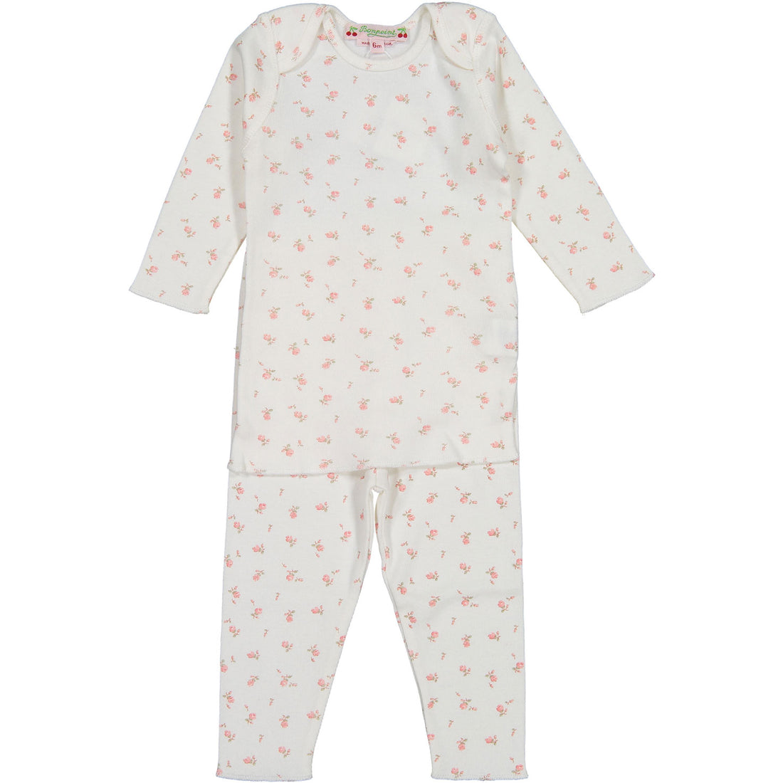 Bonpoint Cream Roses Legging Set