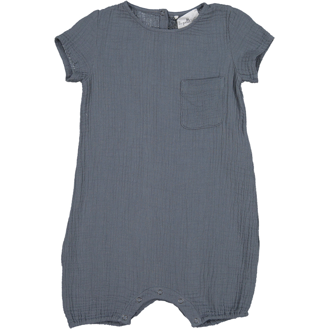 Le Petit Coco Grey Crepe Romper