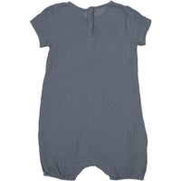 Le Petit Coco Grey Crepe Romper