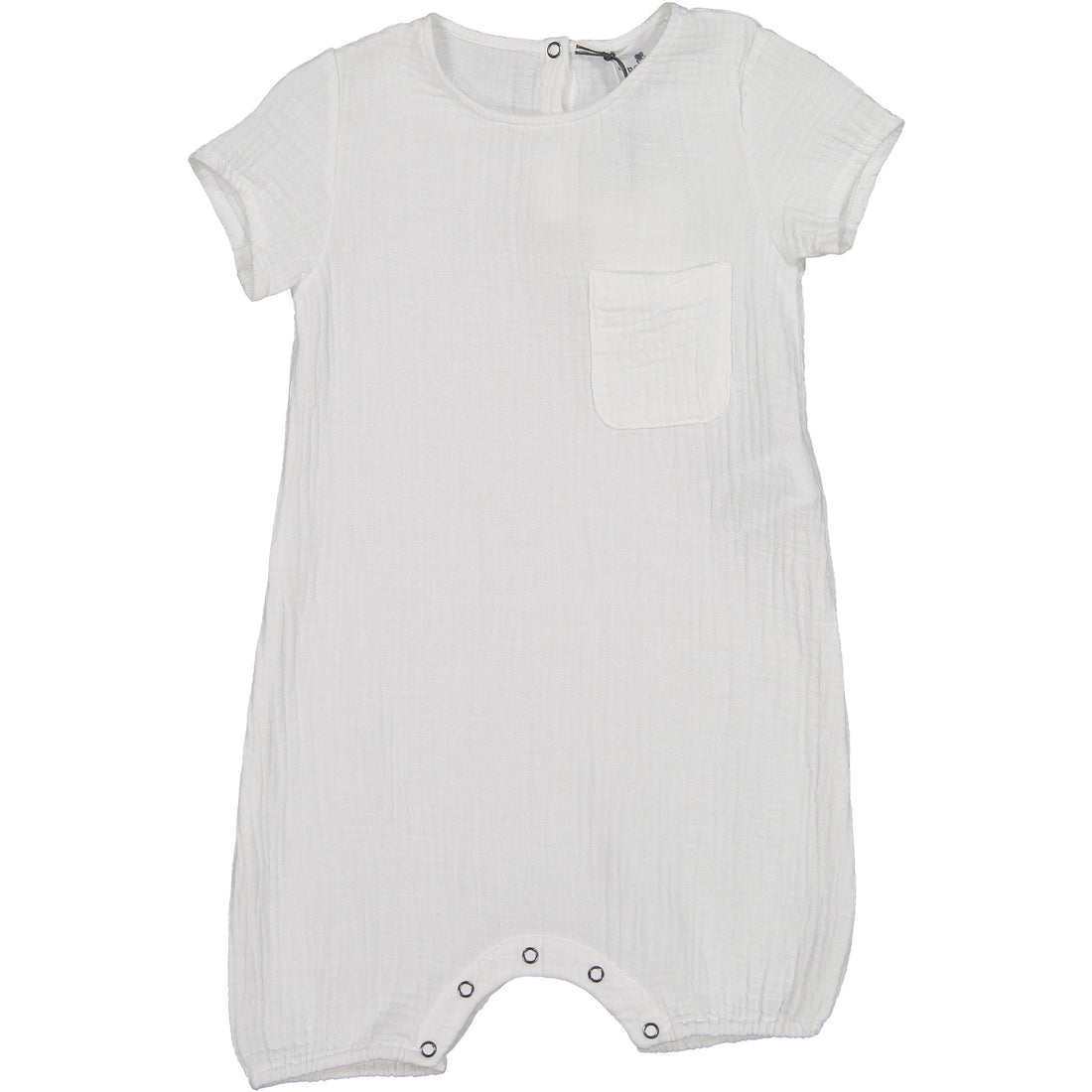 Le Petit Coco White Crepe Romper