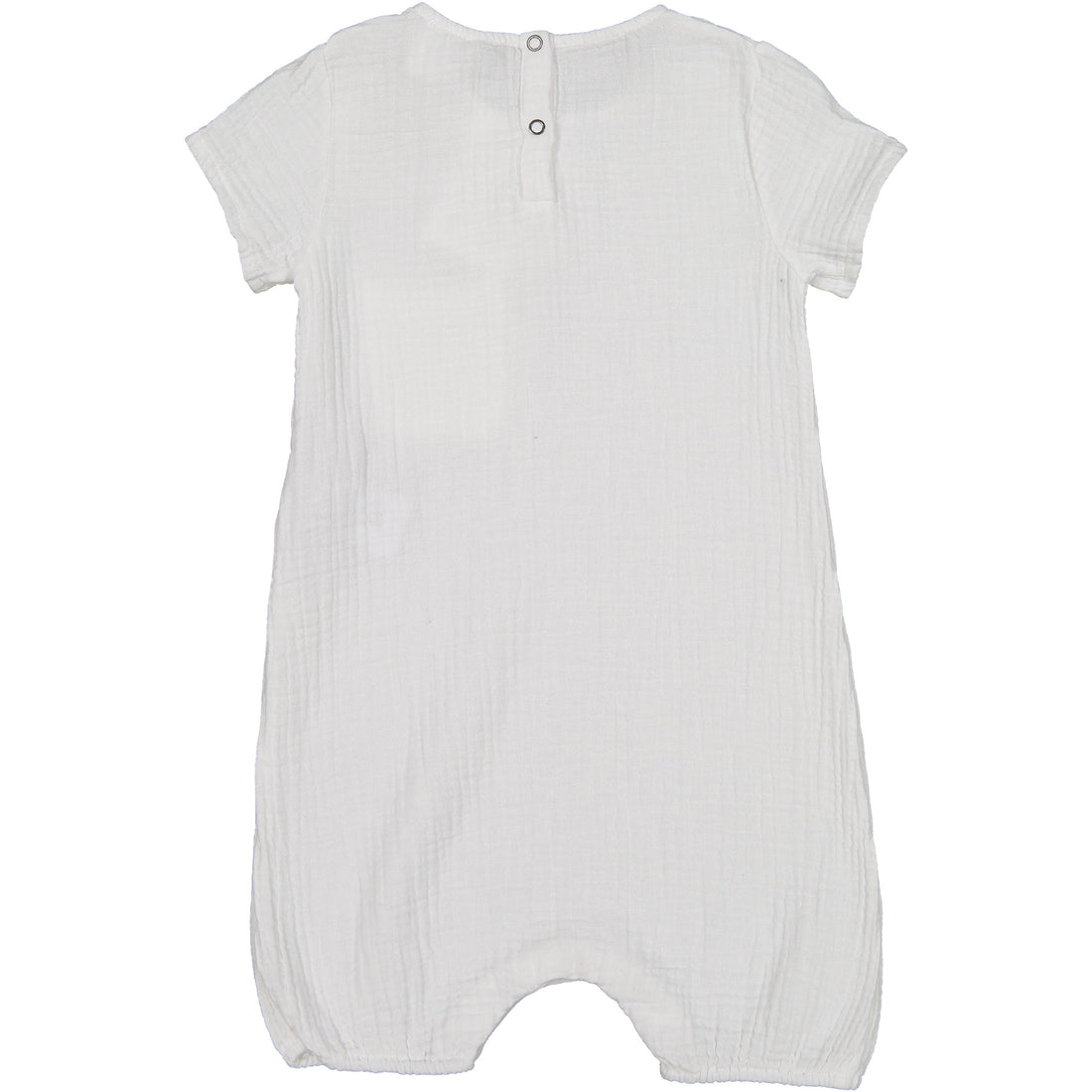 Le Petit Coco White Crepe Romper