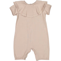 Minimu Powder Pink Collar Romper