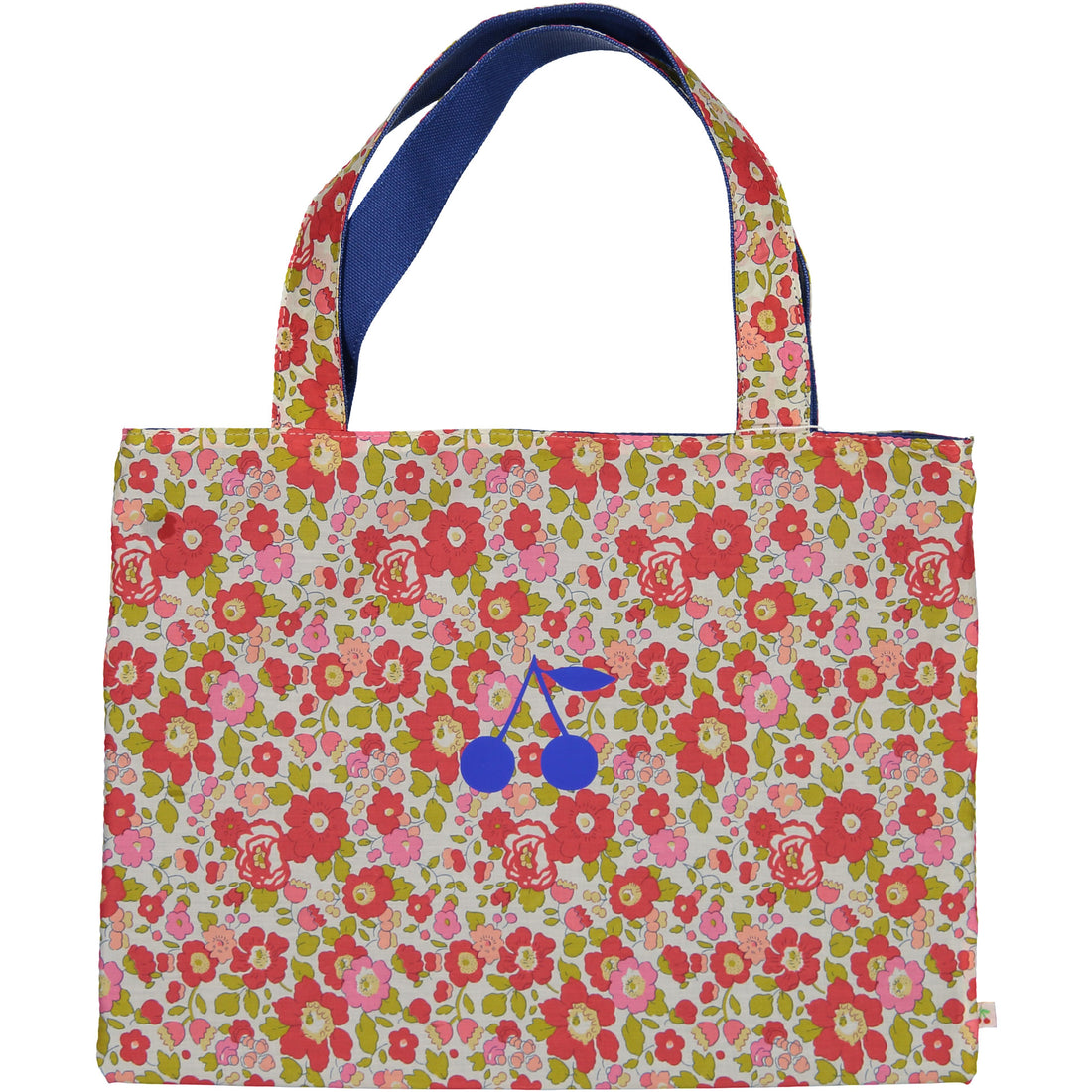 Bonpoint Red Floral Tote Bag
