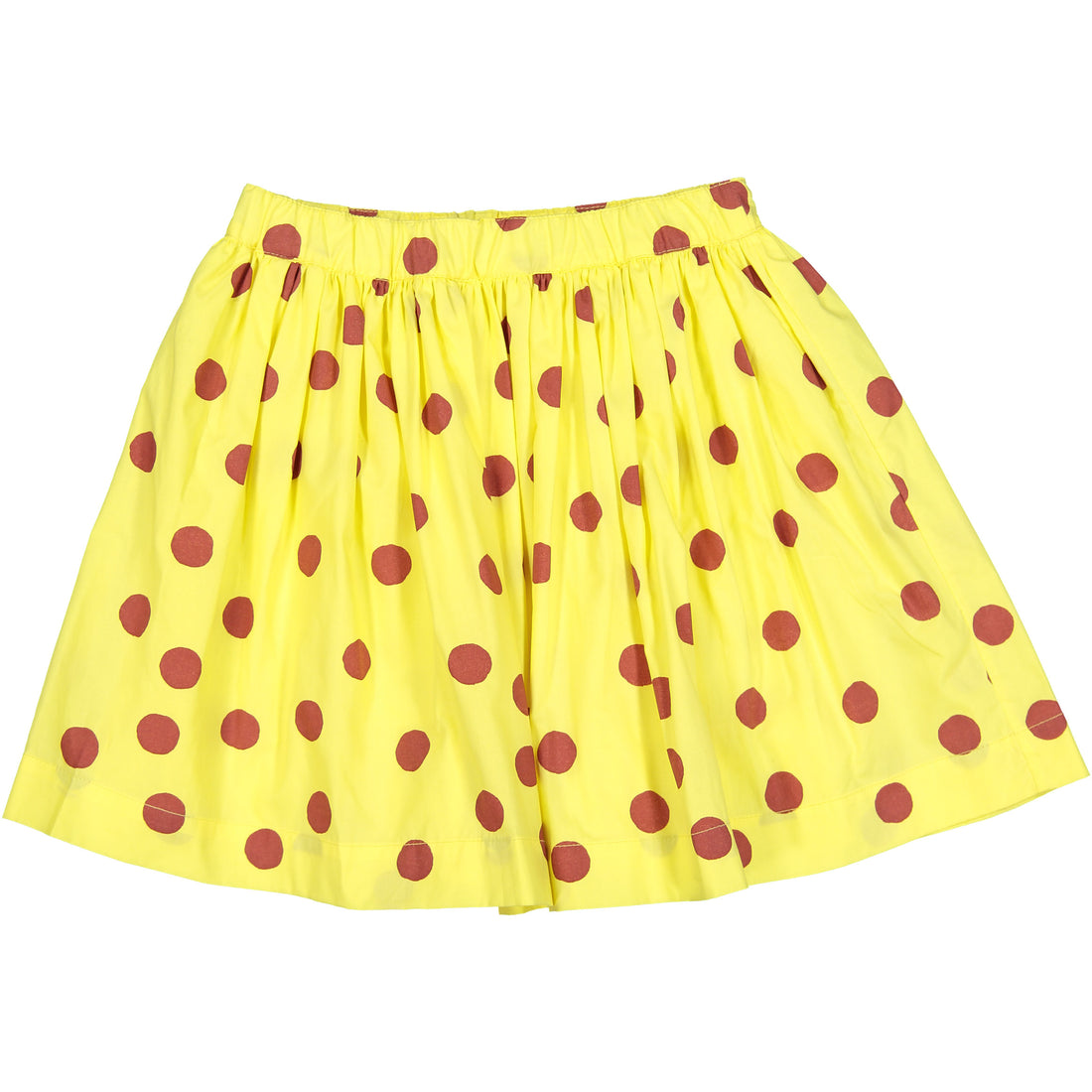 Bonpoint Yellow Dot Flair Skirt