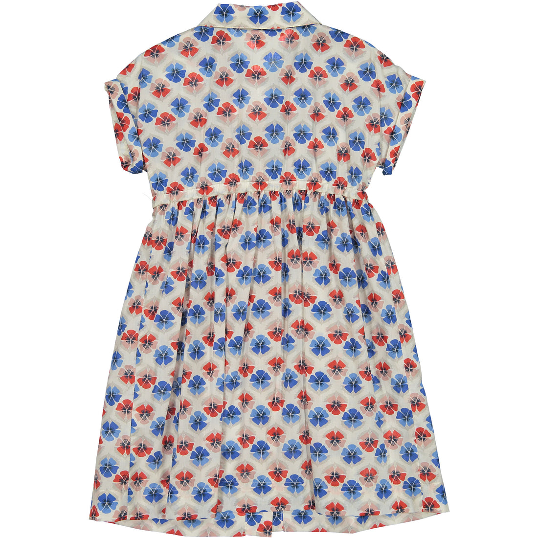 Bonpoint Ombre Liberty Print Waisted Shirtdress