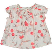 Bonpoint Cherry Sketch Baby Blouse