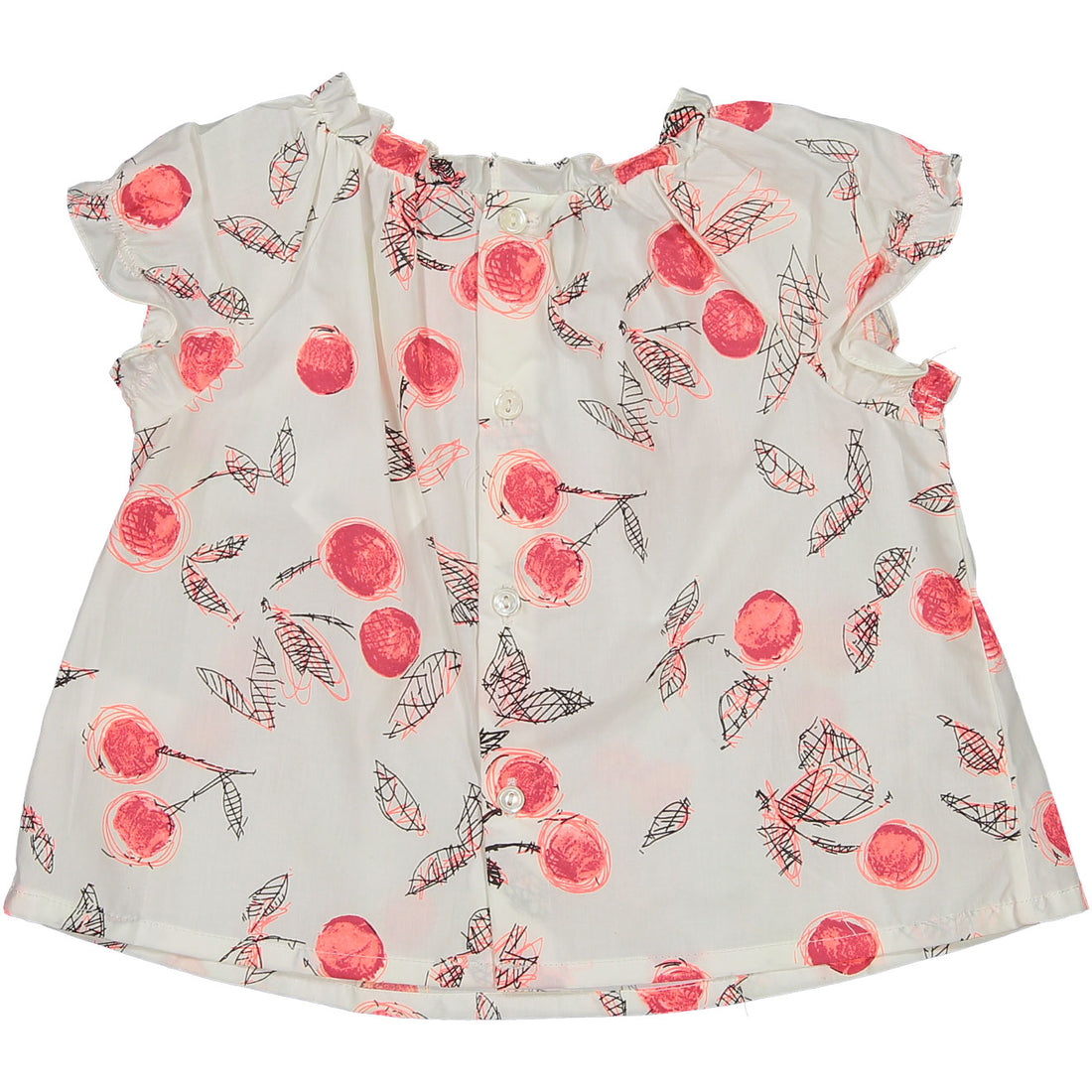 Bonpoint Cherry Sketch Baby Blouse