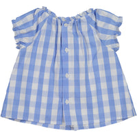 Bonpoint Blue Check Baby Blouse