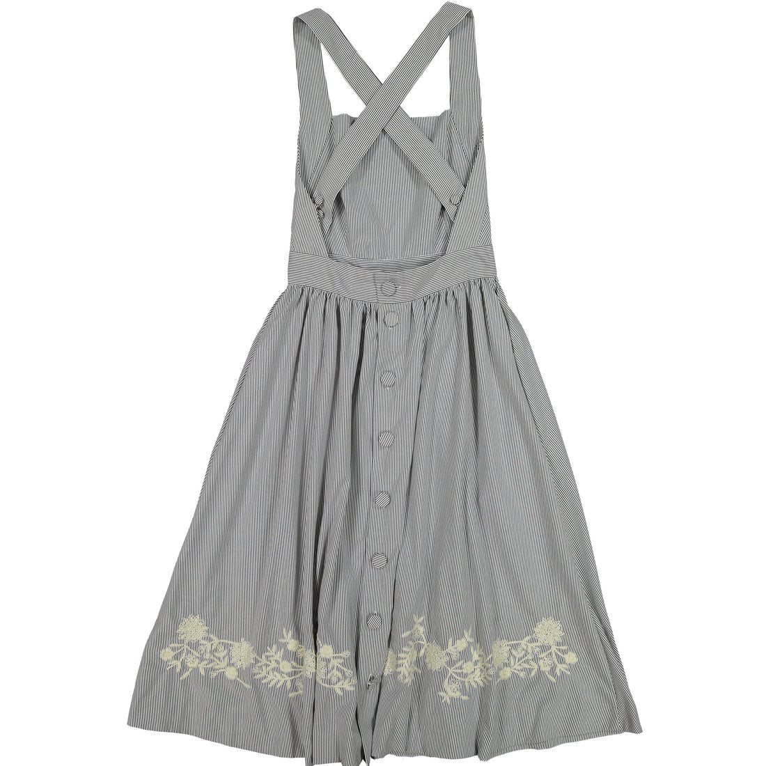 Bonpoint Grey Embroidered Apron YAM Dress – Ladida