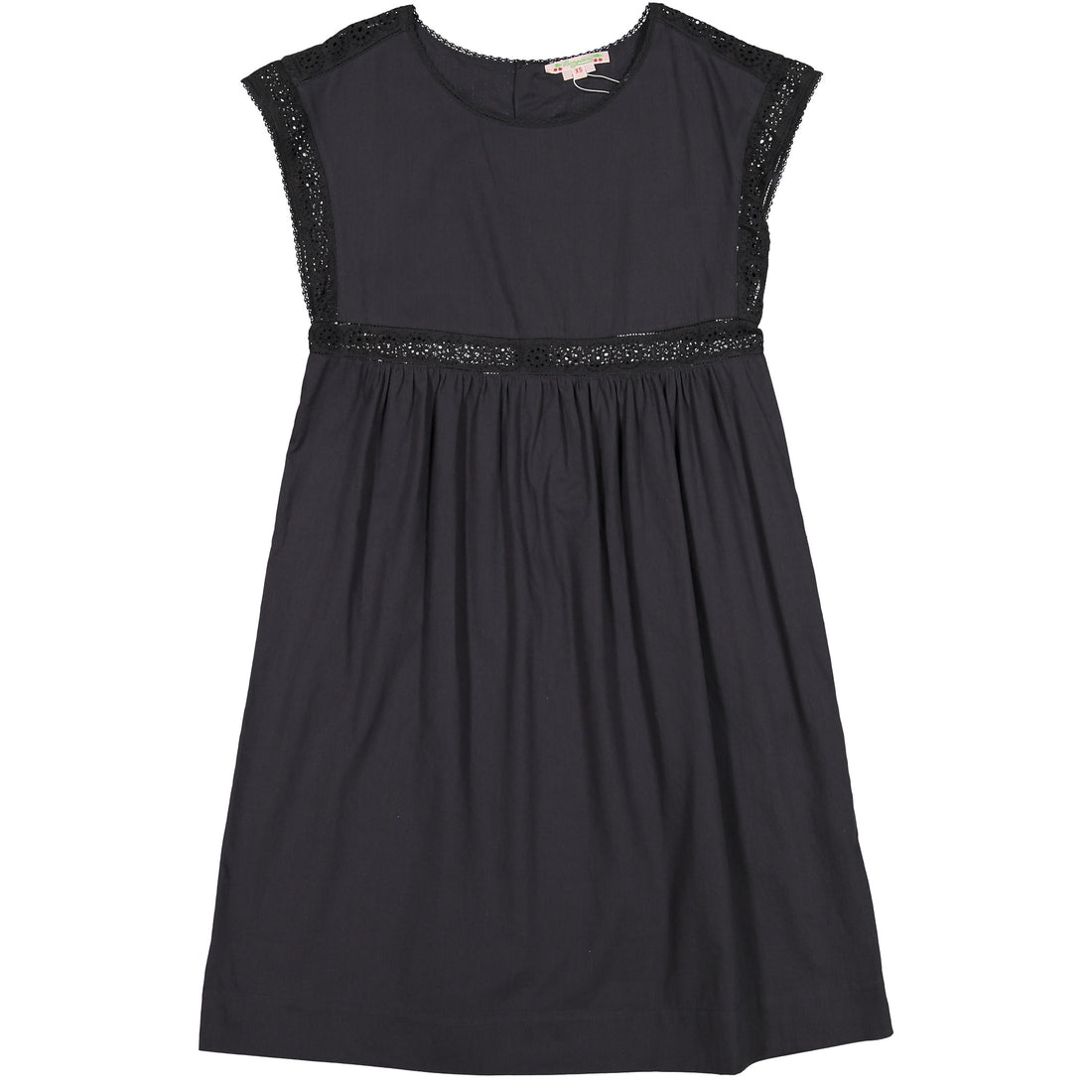Bonpoint Black Lace Trimmed YAM Dress