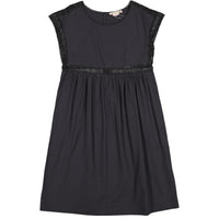 Bonpoint Black Lace Trimmed YAM Dress
