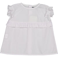 Minimu White Ruffle Baby Vest